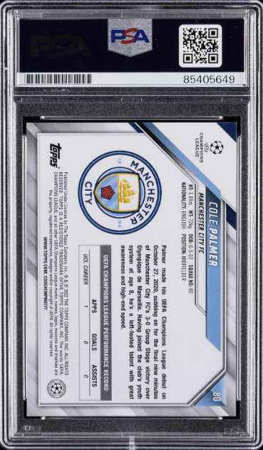 Verifisert samlekort bakside