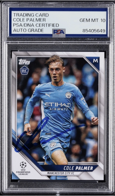 Cole Palmer RC Auto — Topps Chrome 2022-23